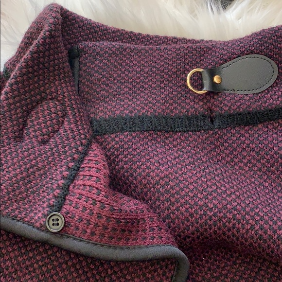 Cejon Bird's Eye Riding Cape With Welt Pockets - Picture 6 of 8